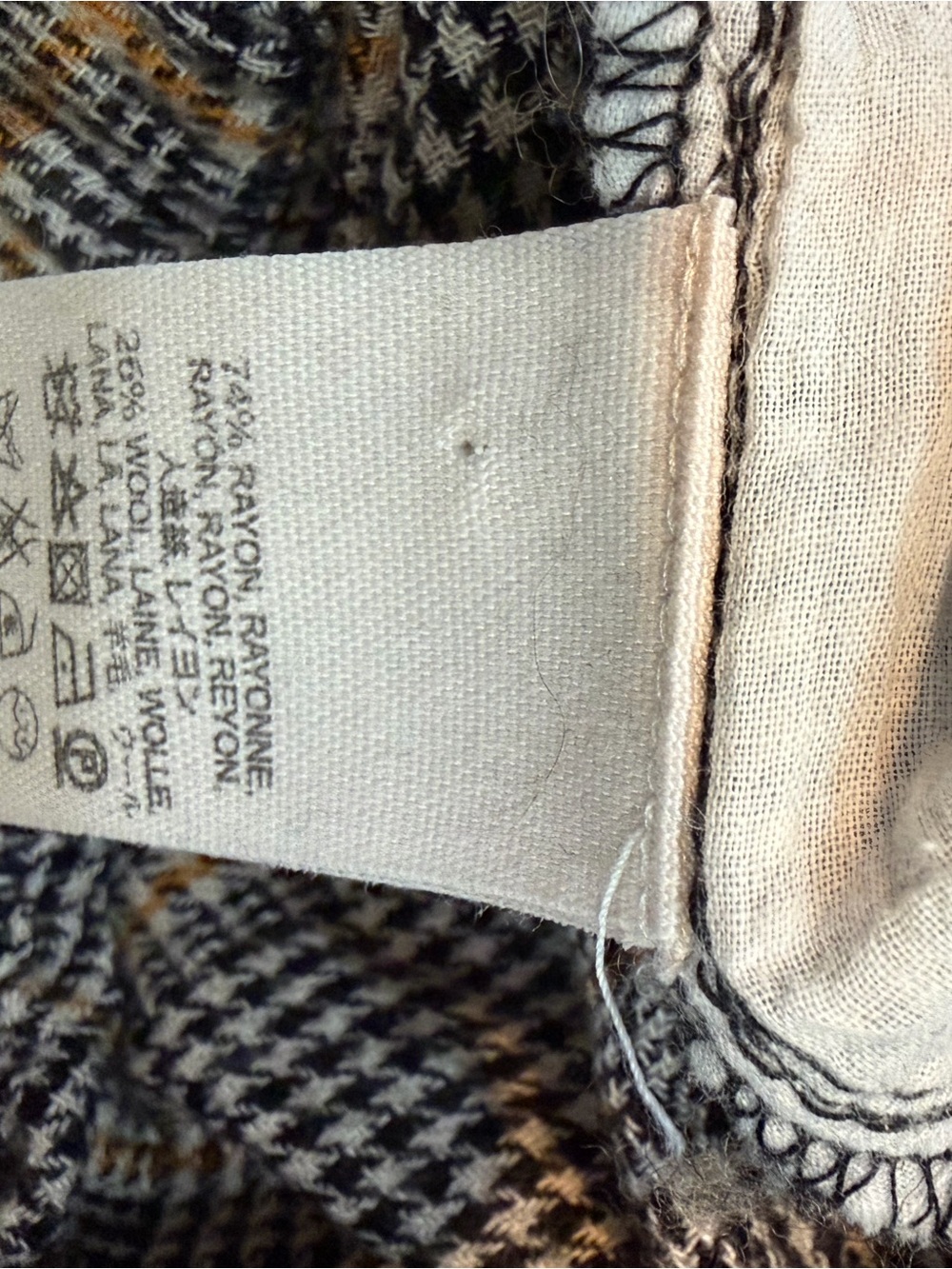 Free People Charlie Plaid Wide Leg Cropped Pants Paperbag Waist Sz S EUC - Picture 10 of 10